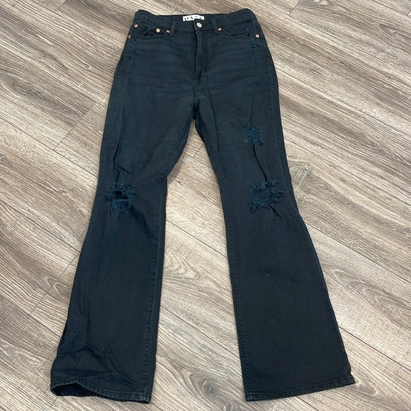 DAZE GO-GETTER HIGH RISE FLARE IN ALIBI - Picture 4 of 8